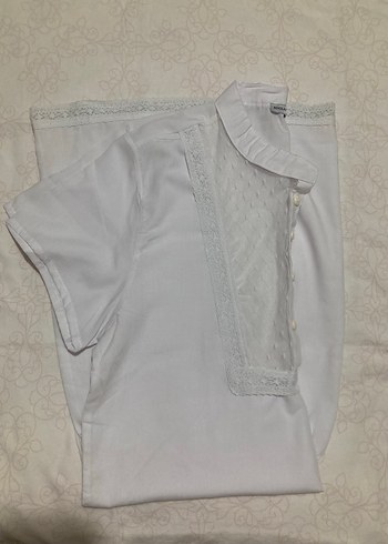 English Home dantel detaylı ev elbisesi - Görsel 9