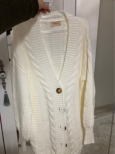 Sıfır Ekru Hırka - Görsel 5