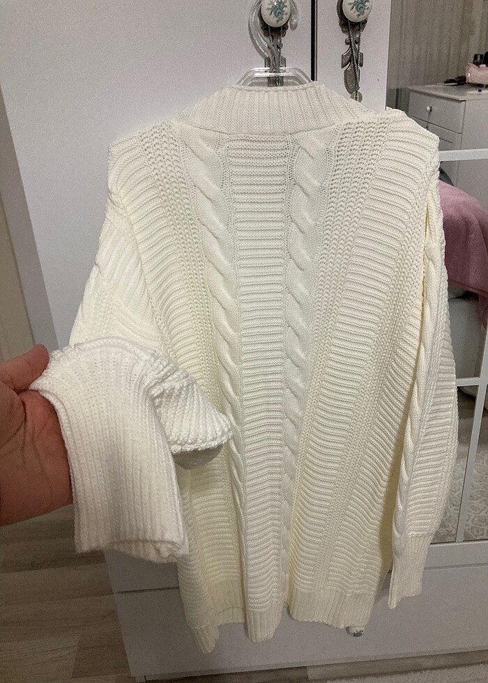 Sıfır Ekru Hırka - Görsel 4