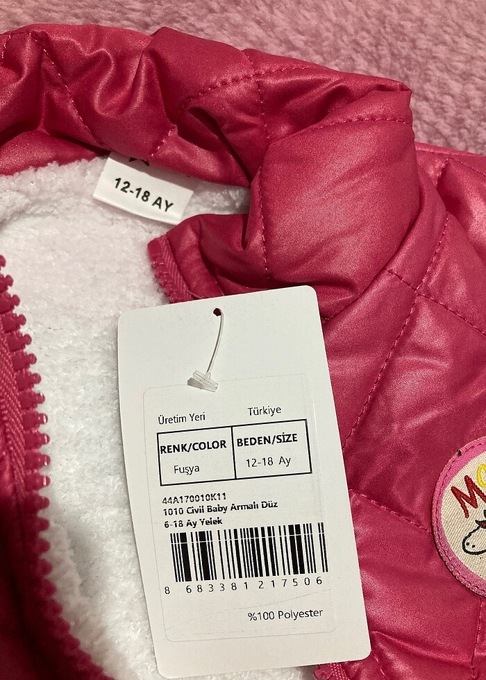 Civil 12-18 Ay Fuşya Şişme Yelek - Görsel 3