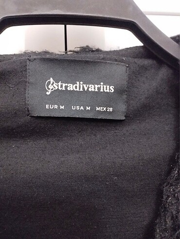 m Beden siyah Renk Stradivarius peluş kürt