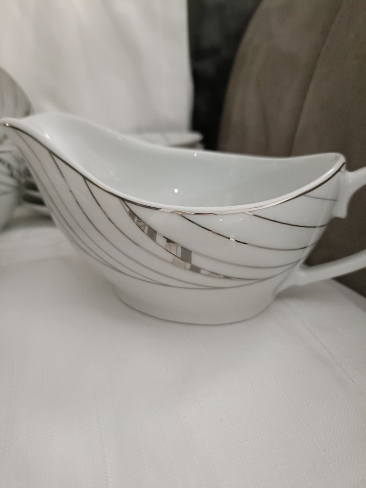 gri çizgili çay nescafe takımı - Görsel 2