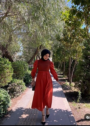 m Beden turuncu Renk Sonbahar günlük elbise