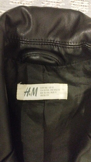 H&M Kız çocuk deri mont.