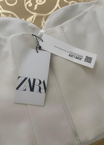 Zara Straplez Beyaz Mini Büstiyer