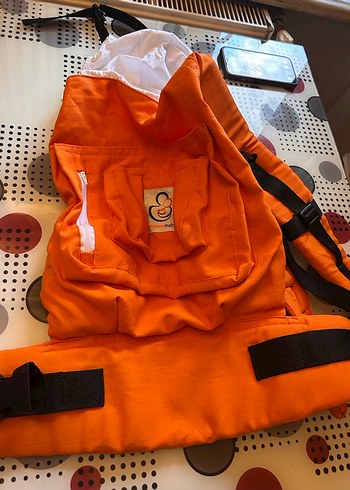 Turuncu Bebek Taşıyıcı Kanguru - Görsel 3