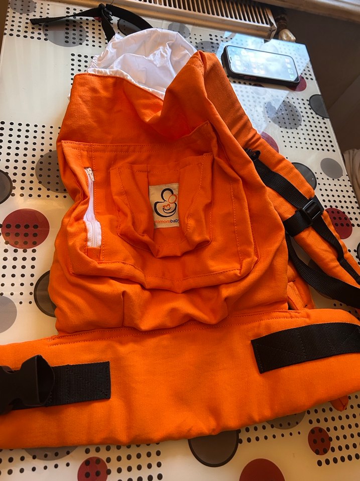 Turuncu Bebek Taşıyıcı Kanguru - Görsel 3