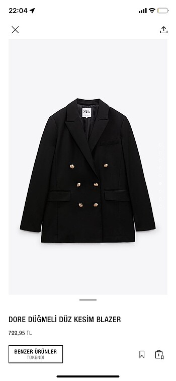 ZARA BLAZER CEKET