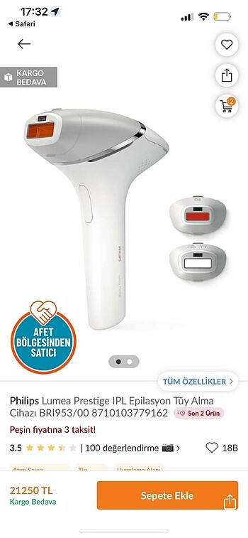 diğer Beden Philips lumea prestige