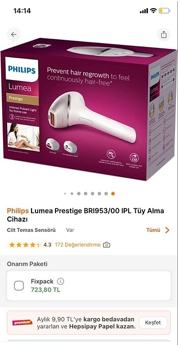 Philips Philips lumea prestige