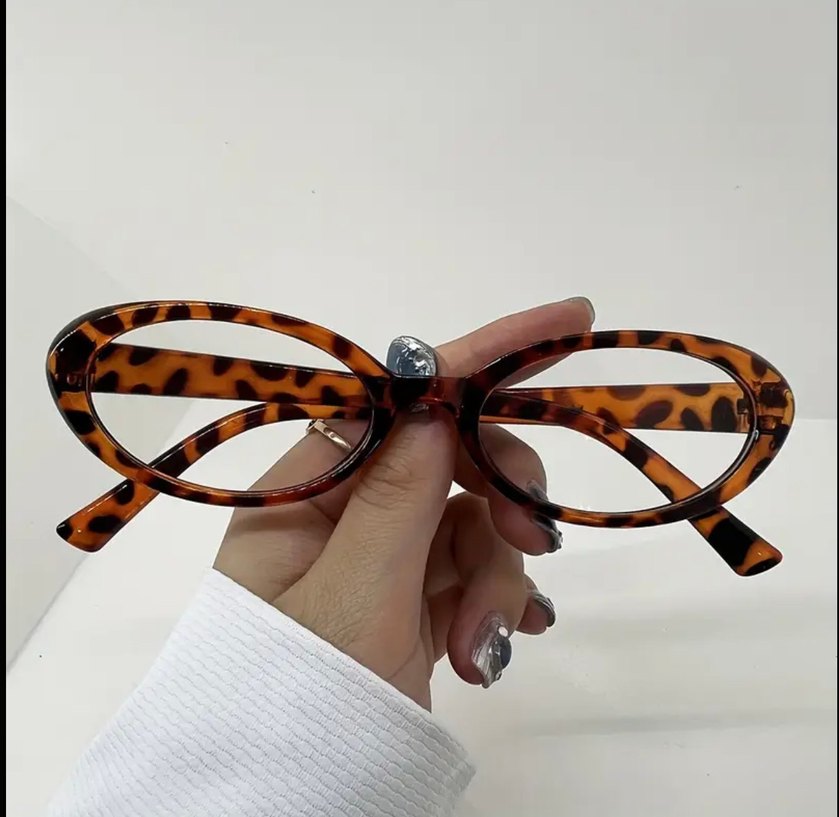 Şeffaf Bej-Kahverengi-Siyah Kadın Gözlüğü - Görsel 3