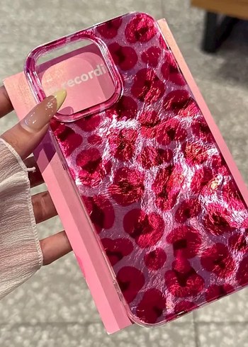 Parlak Pembe Bohem Telefon Kılıfı İphone - Görsel 2