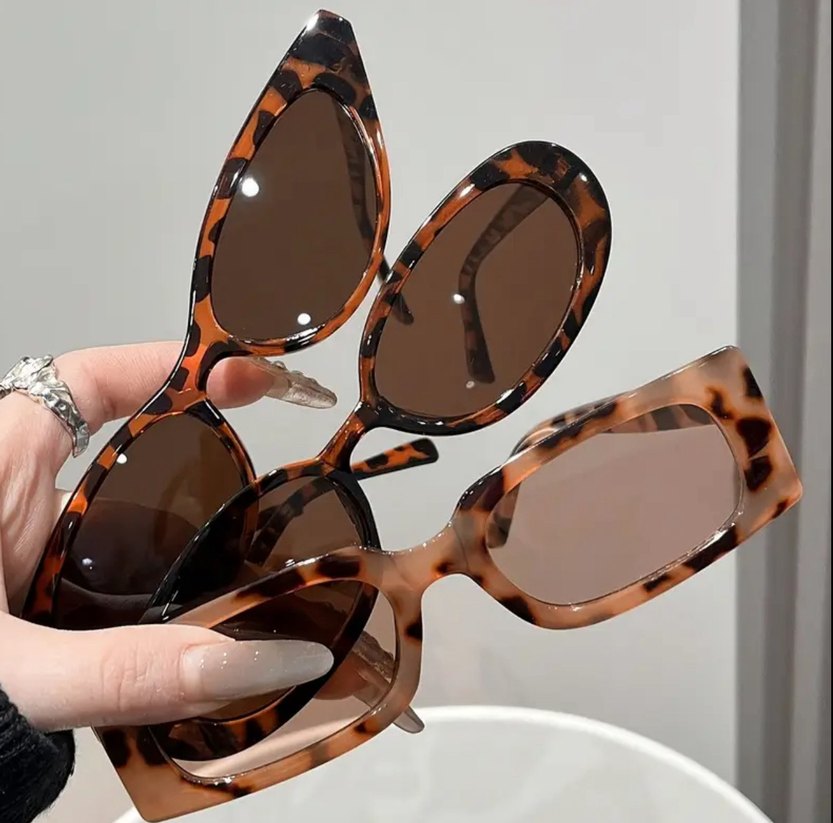 Kahve Rengi Gözlük - Görsel 3