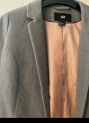 XS H&m gri pembe Blazer ceket