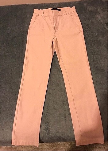 Mango likralı 34 beden pembe pantolon