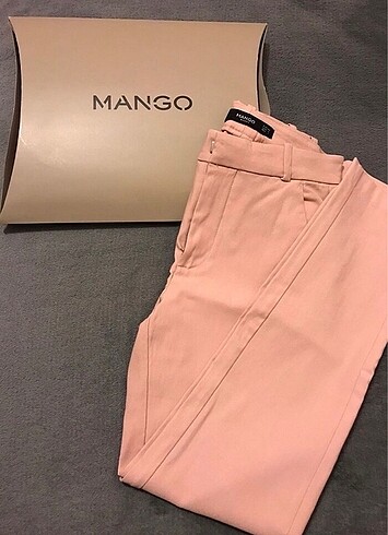 34 Beden pembe Renk Mango likralı 34 beden pembe pantolon
