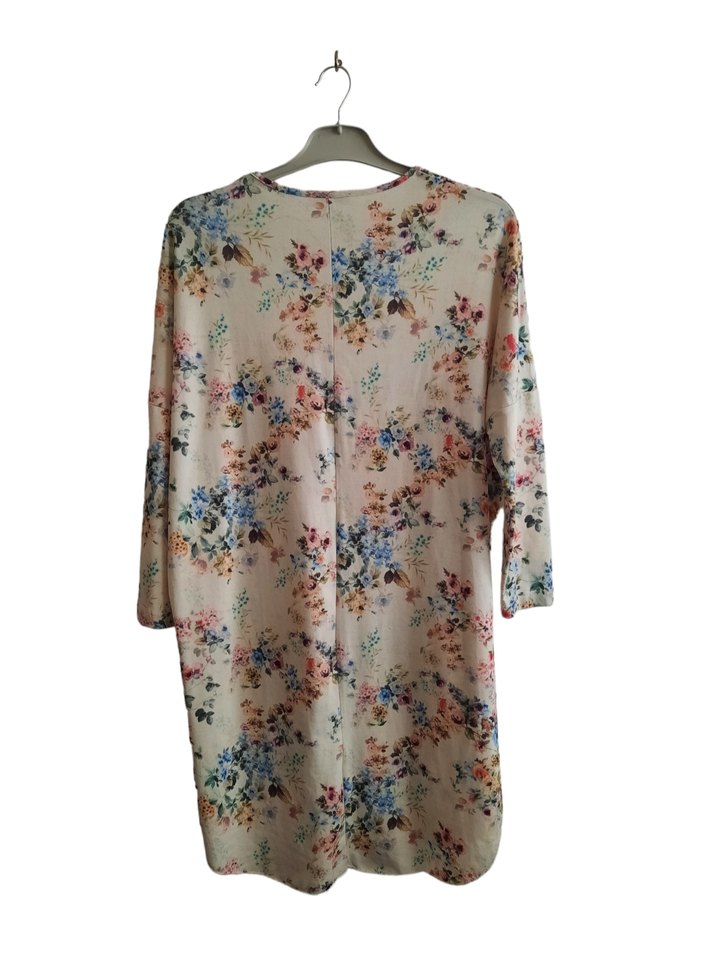 Bohem Uzun Kollu Çiçek Desenli Kadın Tunik - Görsel 2