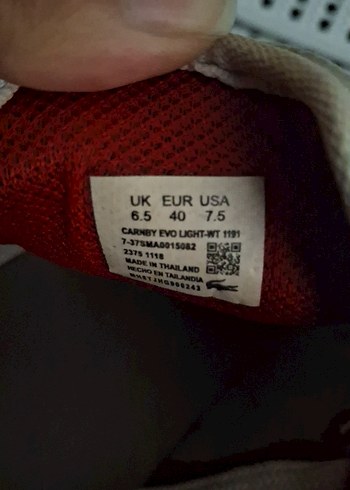 Beyaz Lacoste Erkek Spor Ayakkabı - Görsel 6