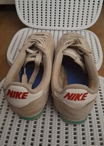 Beyaz Süet Kadın Spor Ayakkabı - Görsel 5