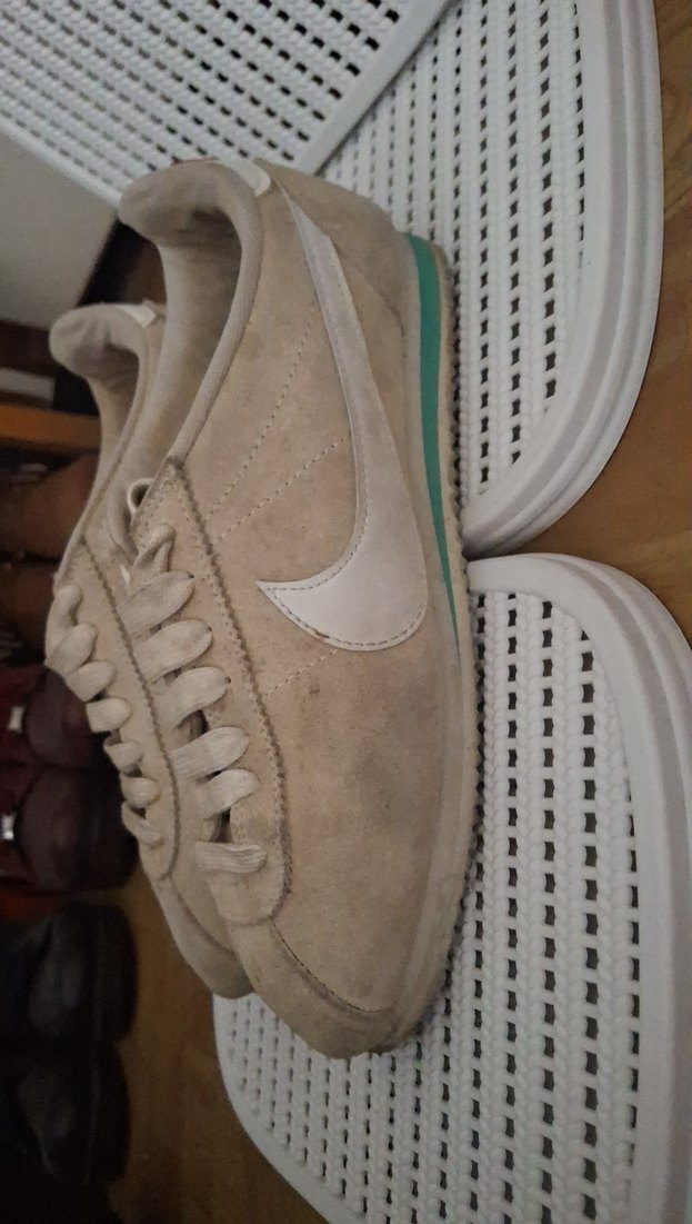 Beyaz Süet Kadın Spor Ayakkabı - Görsel 4