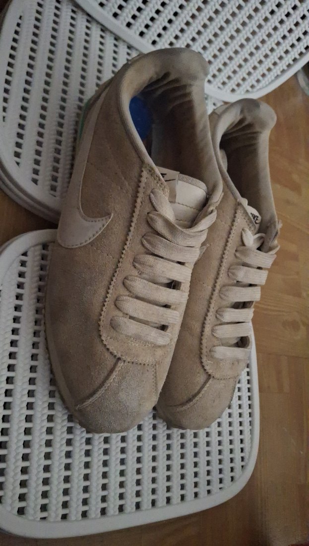 Beyaz Süet Kadın Spor Ayakkabı - Görsel 3