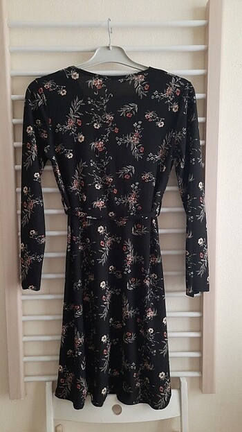 TRENDYOL çiçekli elbise / Kruvaze yaka çiçekli elbise - Görsel 5