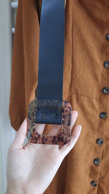 Balon kol kadife elbise / Prenses kol elbise - Görsel 6