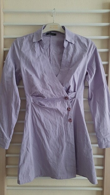 TRENDYOL Ceket elbise/Kruvaze yaka elbise  - Görsel 2