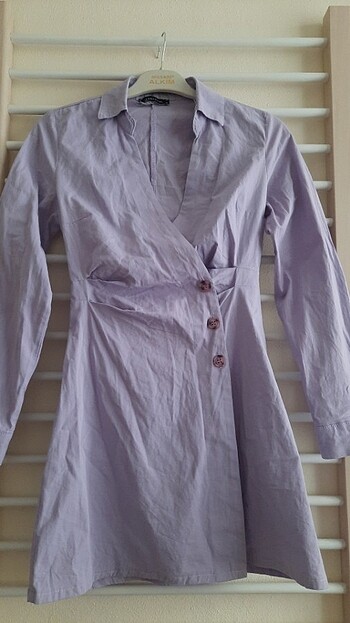 TRENDYOL Ceket elbise/Kruvaze yaka elbise  - Görsel 3