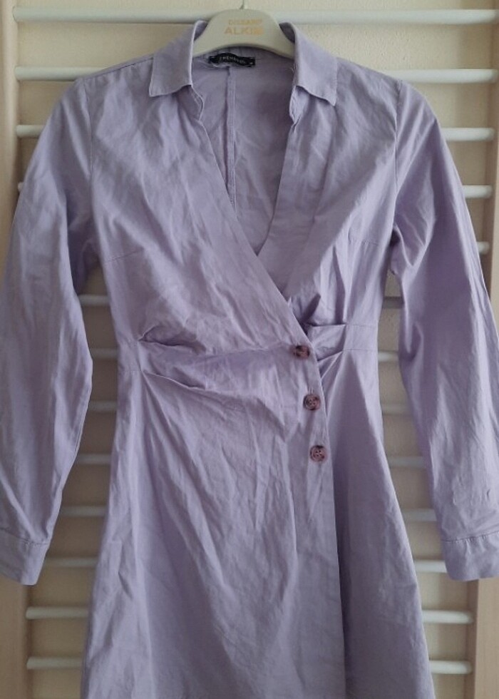 TRENDYOL Ceket elbise/Kruvaze yaka elbise  - Görsel 2