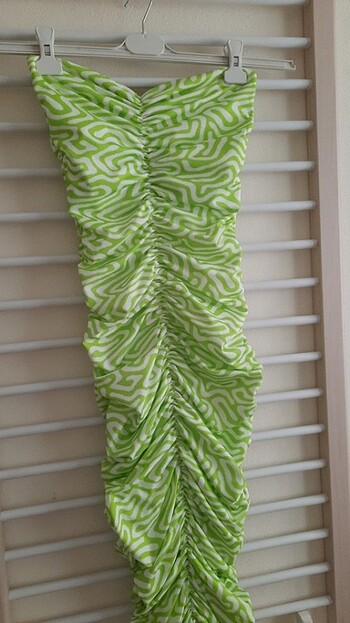 Drapeli elbise/Büzgülü elbise - Görsel 4