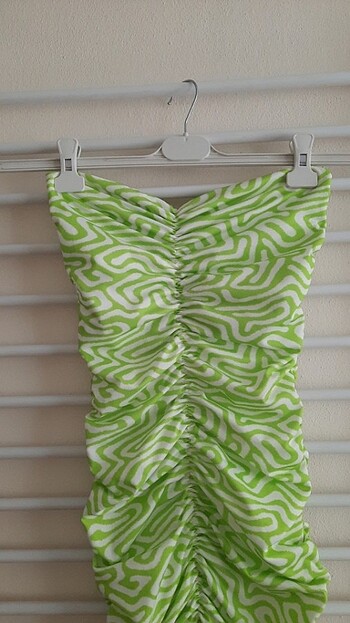 Drapeli elbise/Büzgülü elbise - Görsel 5