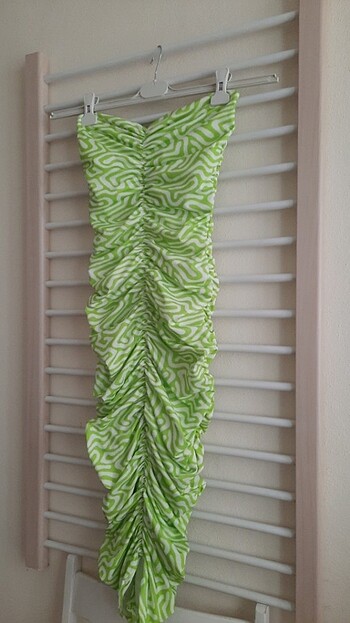 Drapeli elbise/Büzgülü elbise - Görsel 6