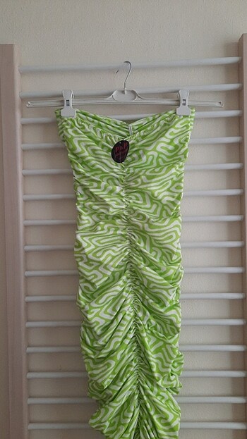 Drapeli elbise/Büzgülü elbise - Görsel 8