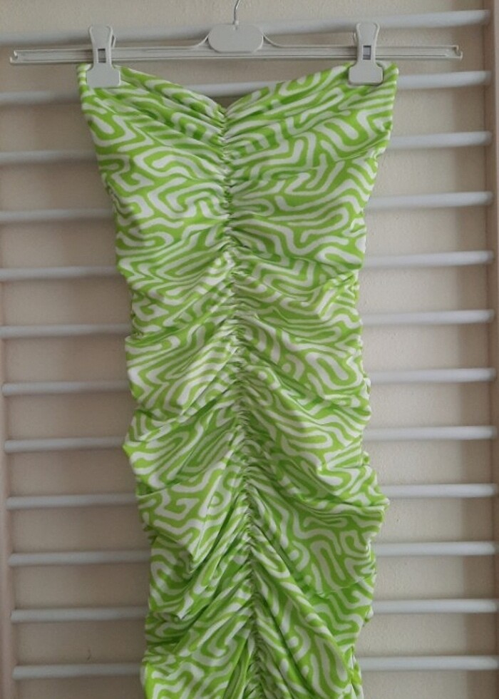 Drapeli elbise/Büzgülü elbise - Görsel 2