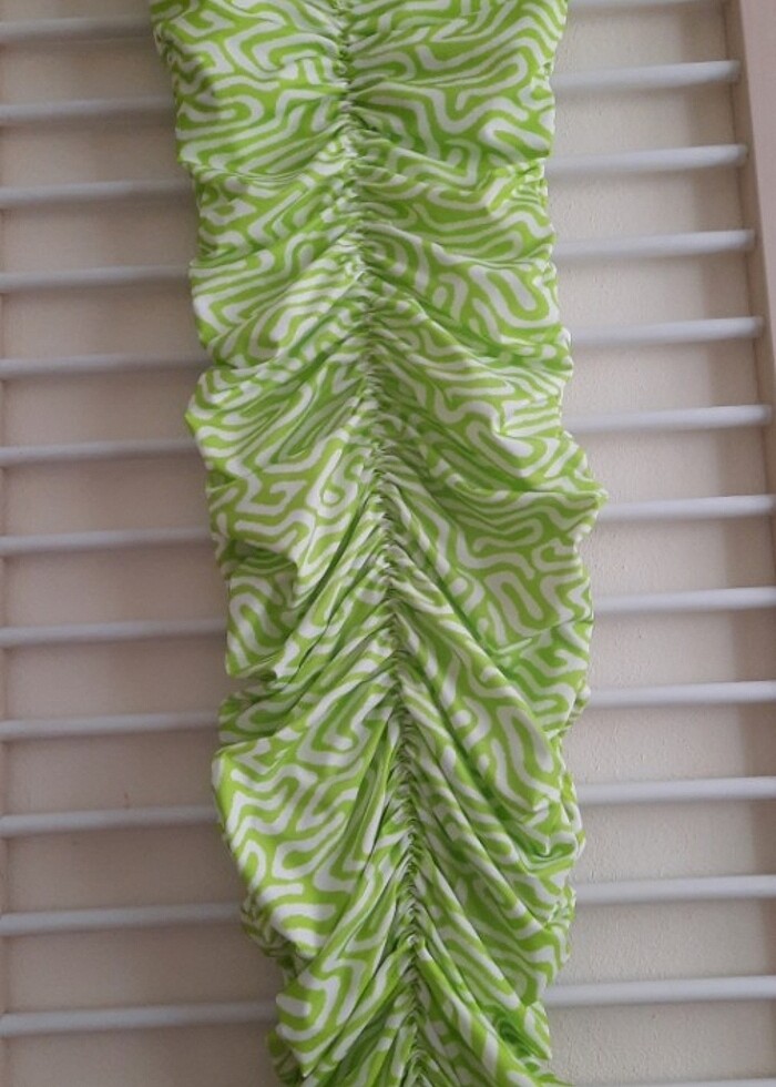 Drapeli elbise/Büzgülü elbise - Görsel 3