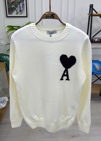 Nakışlı, Bisiklet Yaka, Uzun Kollu  Kazak - Görsel 7