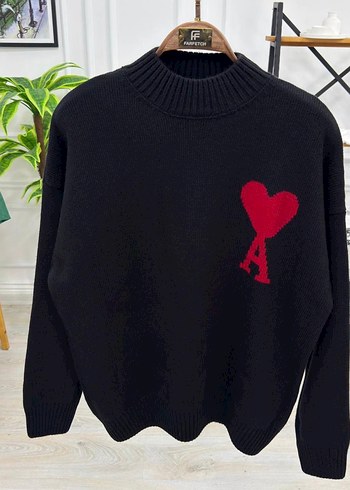 Nakışlı, Bisiklet Yaka, Uzun Kollu  Kazak - Görsel 2