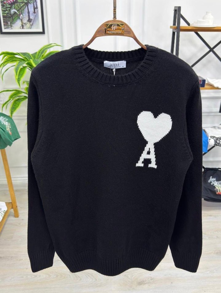 Nakışlı, Bisiklet Yaka, Uzun Kollu  Kazak - Görsel 5