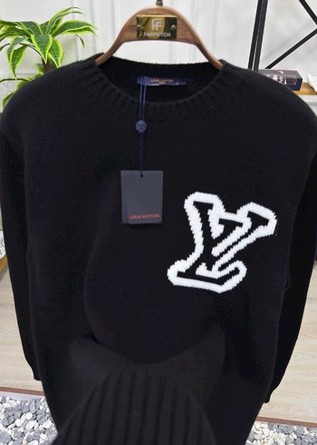 Nakışlı, Bisiklet Yaka, Uzun Kollu Erkek Triko Kazak - Görsel 2