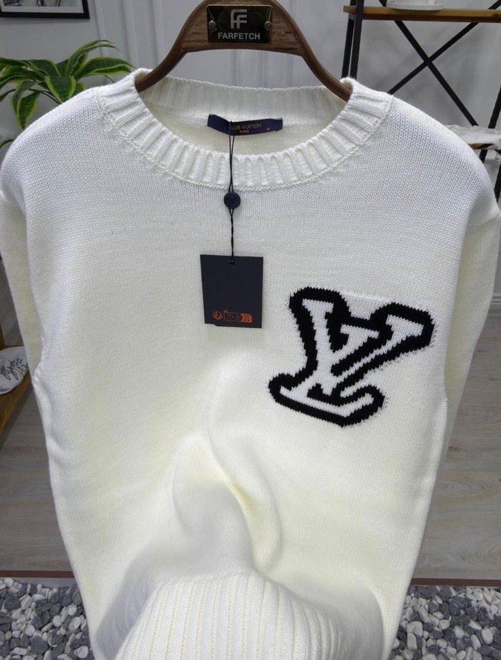 Nakışlı, Bisiklet Yaka, Uzun Kollu Erkek Triko Kazak - Görsel 3