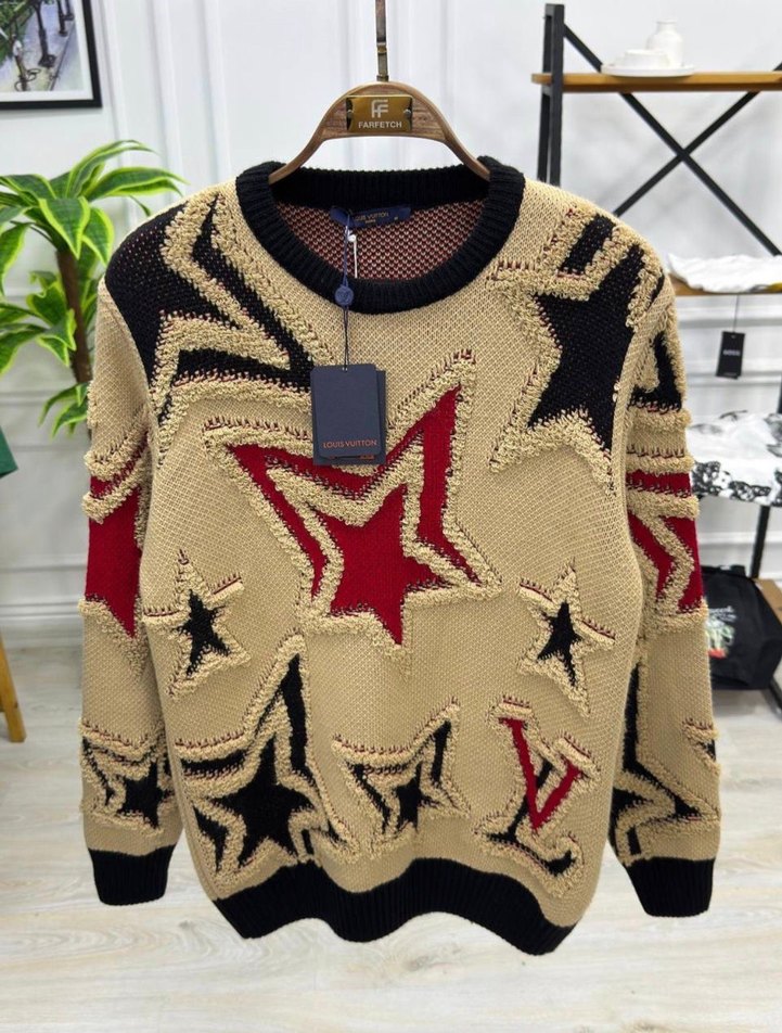 Nakışlı Rahat Kesim Erkek Triko Kazak - Görsel 2