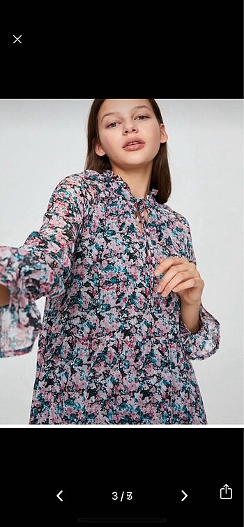 Uzun şifon elbise - Görsel 3