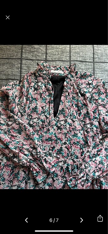 Uzun şifon elbise - Görsel 5