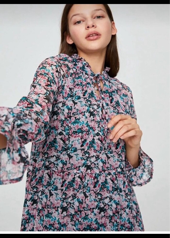 Uzun şifon elbise - Görsel 3