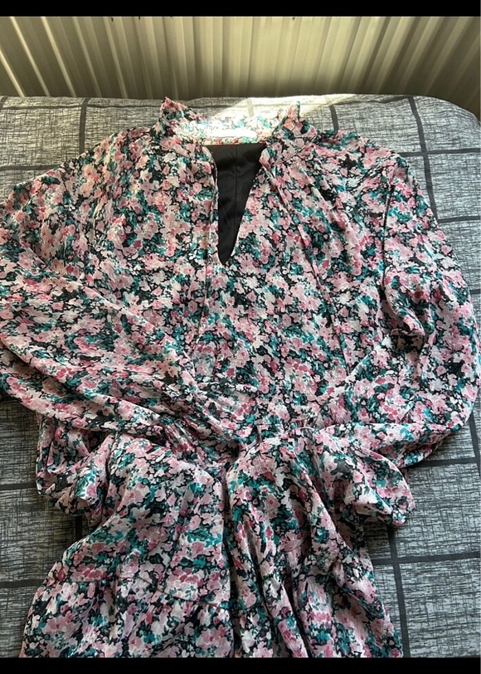 Uzun şifon elbise - Görsel 4