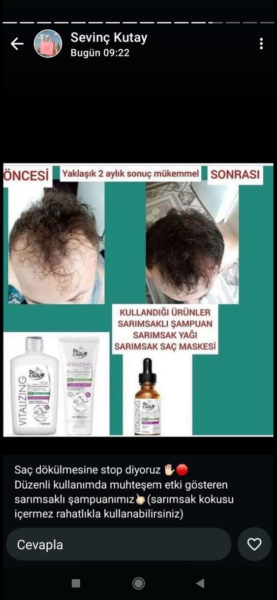 DR.C.TUNA Sarımsak Yağı Saç Serumu 30 ml fiyatıdır - Görsel 2