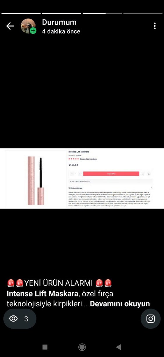 Parlak Bej Maskara - Görsel 2