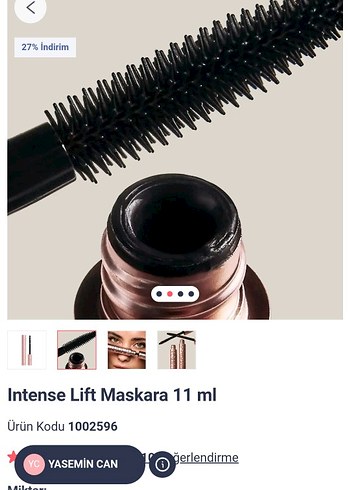 Yasemin Can Intense Lift Maskara 11 ml - Görsel 2
