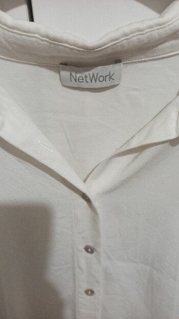 Network Kırık beyaz düğmeli gömlek 